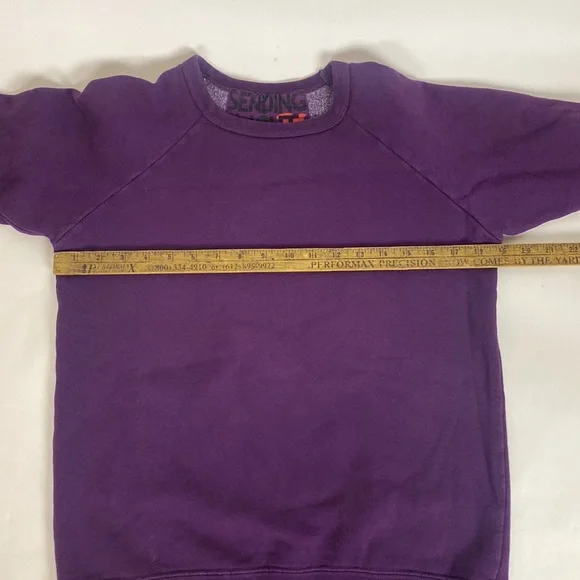 FREE CITY Sweatshirt Giant Open Hand Raglan in Purple women’s Size S - Picture 6 of 10